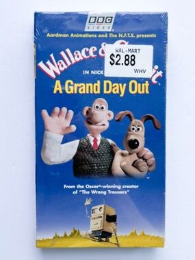 Vtg 1995 Wallace & Gromit A Grand Day Out VHS Sealed New 90s